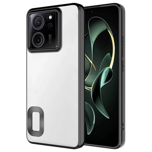 Xiaomi Mi 13T Kılıf Kamera Korumalı Logo Gösteren Zore Omega Kapak Siyah