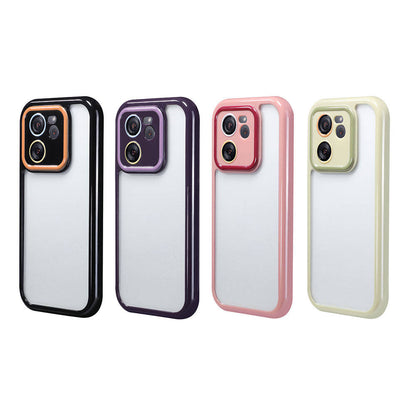 Xiaomi Mi 13T Kılıf Kamera Korumalı Renkli Kenar ve Çerçeve Tasarımlı Zore Vitamin Kapak Yeşil