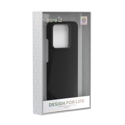 Xiaomi Mi 14 Kılıf Magsafe Şarj Özellikli 600D Kevlar Zore Krek Karbon Kapak Siyah
