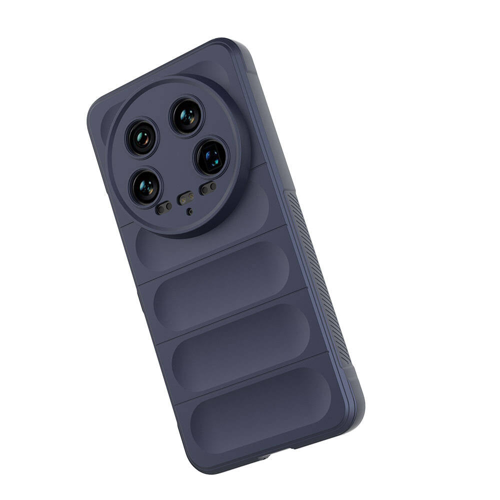 Xiaomi Mi 14 Ultra Kılıf Esnek TPU Oyuklu Arka Yüzey Tasarımlı Zore Etnik Silikon Kapak Kırmızı