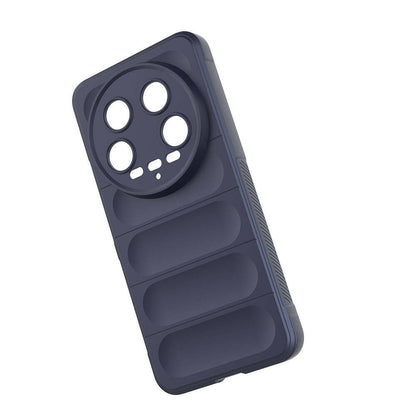 Xiaomi Mi 14 Ultra Kılıf Esnek TPU Oyuklu Arka Yüzey Tasarımlı Zore Etnik Silikon Kapak Kırmızı