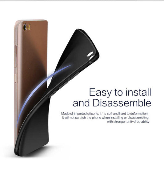 Xiaomi Mi 5 Kılıf Zore İmax Silikon Kamera Korumalı Siyah
