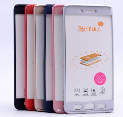 Xiaomi Mİ 5S Kılıf Zore 360 3 Parçalı Rubber Kapak Gold
