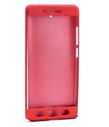 Xiaomi Mİ 5S Kılıf Zore 360 3 Parçalı Rubber Kapak Kırmızı