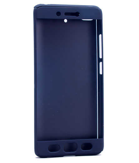 Xiaomi Mİ 5S Kılıf Zore 360 3 Parçalı Rubber Kapak Lacivert
