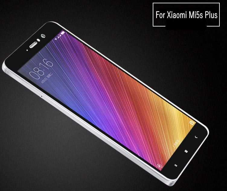 Xiaomi Mi 5S Plus Zore Ekranı Tam Kaplayan Düz Cam Koruyucu Siyah