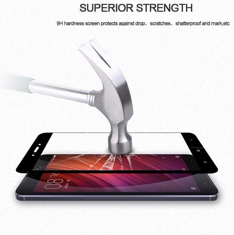 Xiaomi Mi 5S Plus Zore Ekranı Tam Kaplayan Düz Cam Koruyucu Siyah