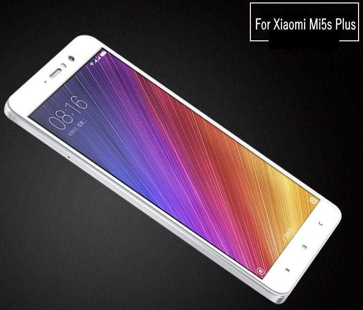 Xiaomi Mi 5S Plus Zore Ekranı Tam Kaplayan Düz Cam Koruyucu Siyah
