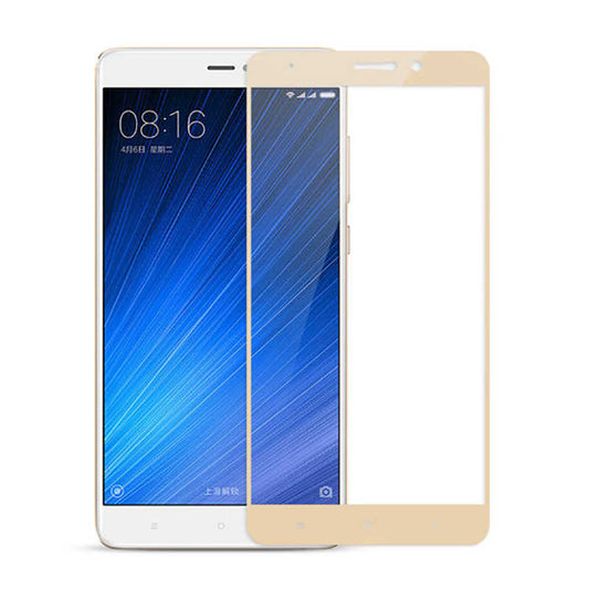 Xiaomi Mi 5S Plus Zore Ekranı Tam Kaplayan Düz Cam Koruyucu Gold