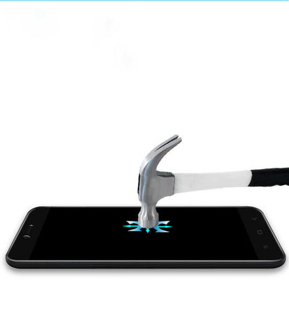 Xiaomi Mi 5x Zore Kenarları Kırılmaya Dayanıklı Cam Ekran Koruyucu Beyaz