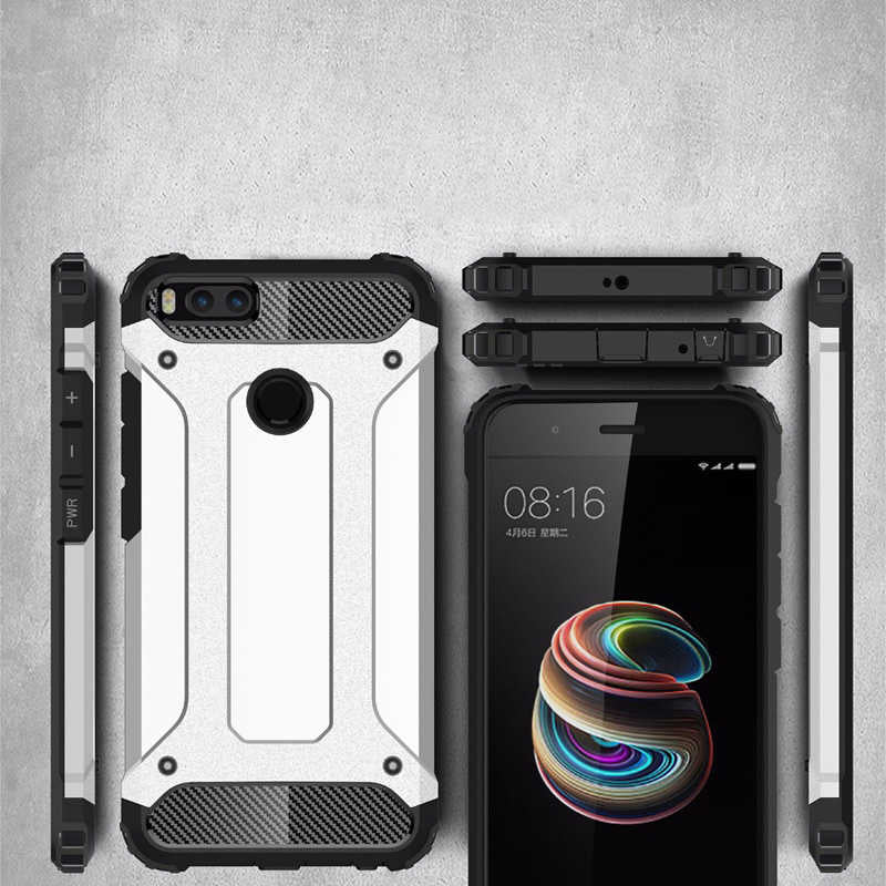 Xiaomi Mi 5X Kılıf Zore Crash Silikon Kapak Gri