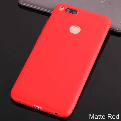 Xiaomi Mi 5X Kılıf Zore İmax Silikon Kamera Korumalı Kırmızı