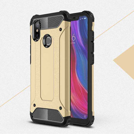 Xiaomi Mi 6X Kılıf Zore Crash Silikon Kapak Gold