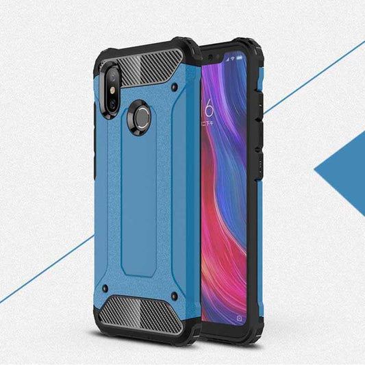 Xiaomi Mi 6X Kılıf Zore Crash Silikon Kapak Mavi
