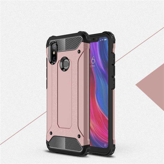 Xiaomi Mi 8 Kılıf Zore Crash Silikon Kapak Rose Gold
