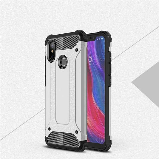 Xiaomi Mi 8 Kılıf Zore Crash Silikon Kapak Gri