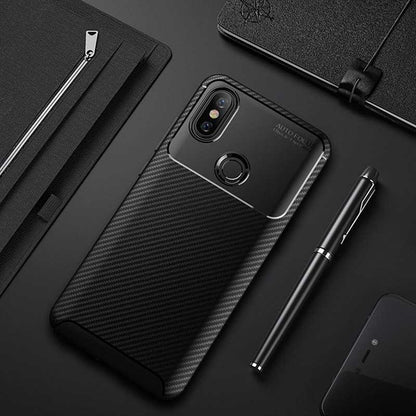 Xiaomi Mi 8 Kılıf Zore Negro Silikon Kapak Siyah