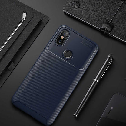 Xiaomi Mi 8 Kılıf Zore Negro Silikon Kapak Lacivert