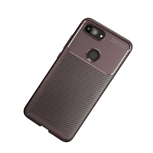 Xiaomi Mi 8 Lite Kılıf Zore Negro Silikon Kapak Kahverengi