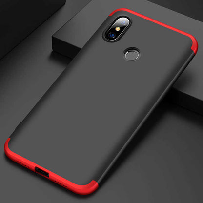 Xiaomi Mi 8 SE Kılıf Zore Ays Kapak Siyah-Mavi