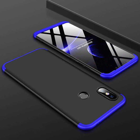 Xiaomi Mi 8 SE Kılıf Zore Ays Kapak Siyah-Mavi