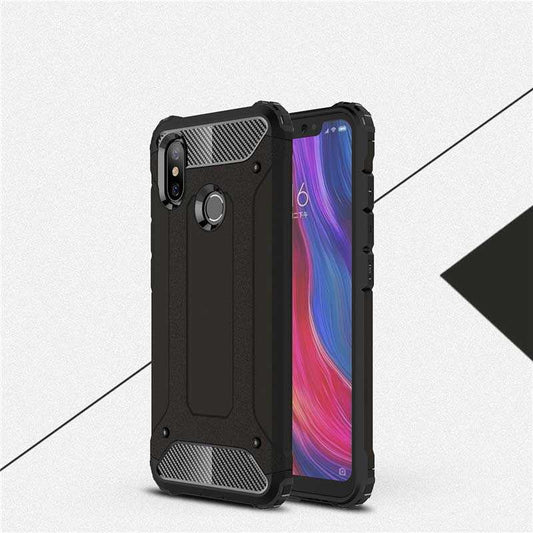 Xiaomi Mi 8 SE Kılıf Zore Crash Silikon Kapak Siyah