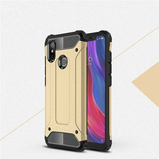 Xiaomi Mi 8 SE Kılıf Zore Crash Silikon Kapak Gold