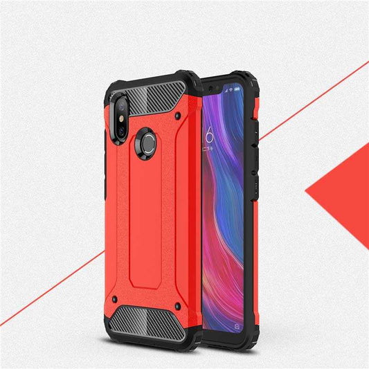 Xiaomi Mi 8 SE Kılıf Zore Crash Silikon Kapak Kırmızı