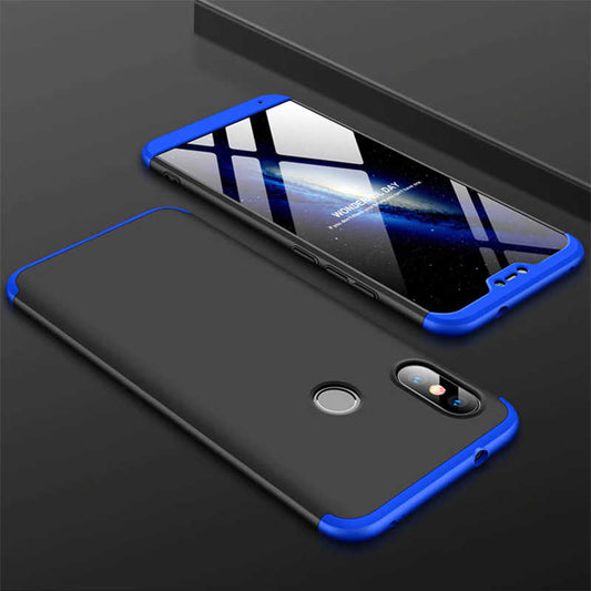 Xiaomi Mi A2 Lite Kılıf Zore Ays Kapak Siyah-Mavi