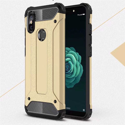 Xiaomi Mi A2 Lite Kılıf Zore Crash Silikon Kapak Gold