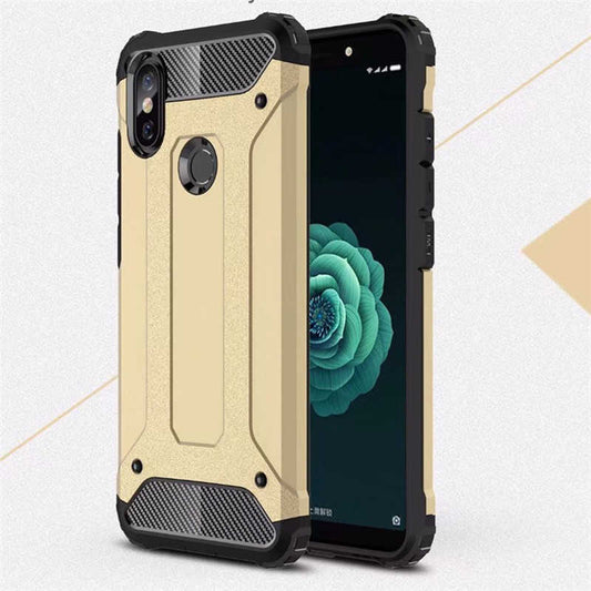 Xiaomi Mi A2 Lite Kılıf Zore Crash Silikon Kapak Gold