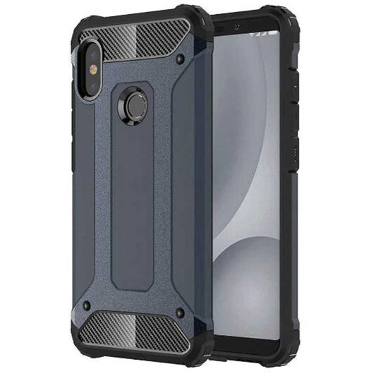 Xiaomi Mi A2 Lite Kılıf Zore Crash Silikon Kapak Mavi
