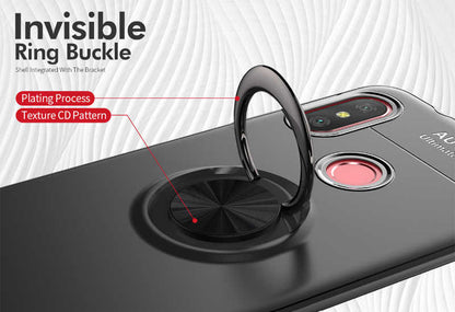 Xiaomi Mi A2 Lite Kılıf Zore Ravel Silikon Kapak Siyah-Rose Gold