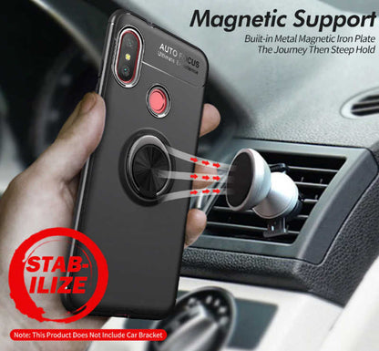 Xiaomi Mi A2 Lite Kılıf Zore Ravel Silikon Kapak Siyah-Rose Gold