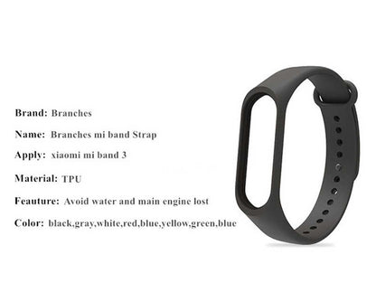 Xiaomi Mi Band 3 Silikon Kordon Mürdüm