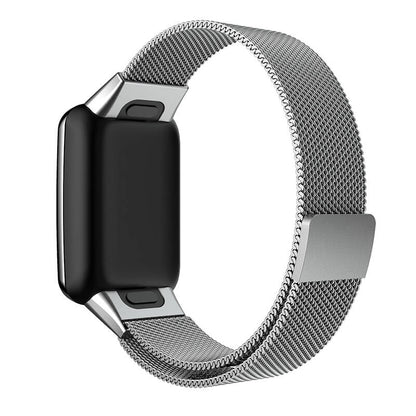 Xiaomi Mi Band 7 Pro Zore KRD-01 Metal Kordon Gümüş