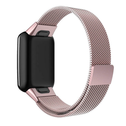 Xiaomi Mi Band 7 Pro Zore KRD-01 Metal Kordon Pembe