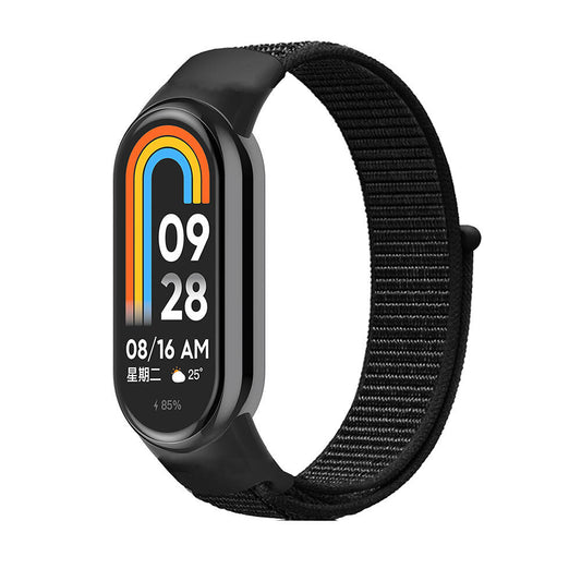 Xiaomi Mi Band 8 Zore KRD-03 Hasır Kordon Koyu Siyah