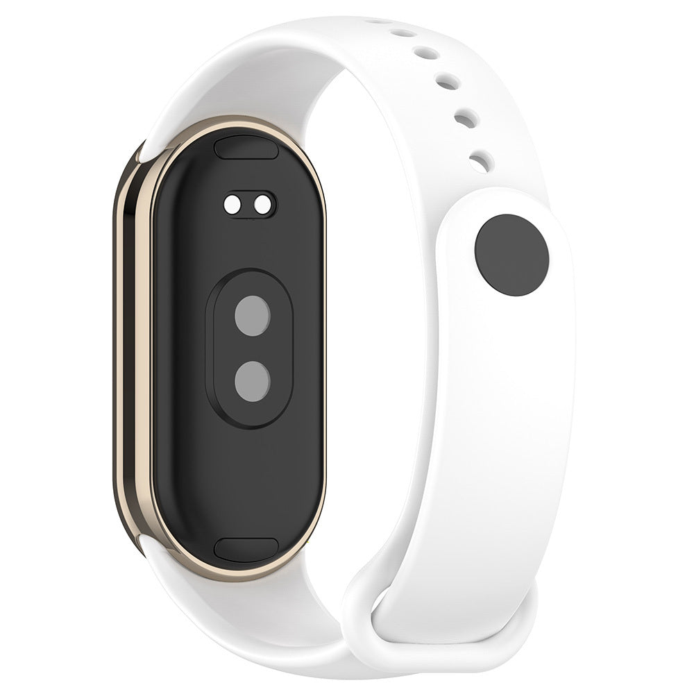 Xiaomi Mi Band 9 Serisi Klasik Kordon Silikon Strap Kayış Beyaz