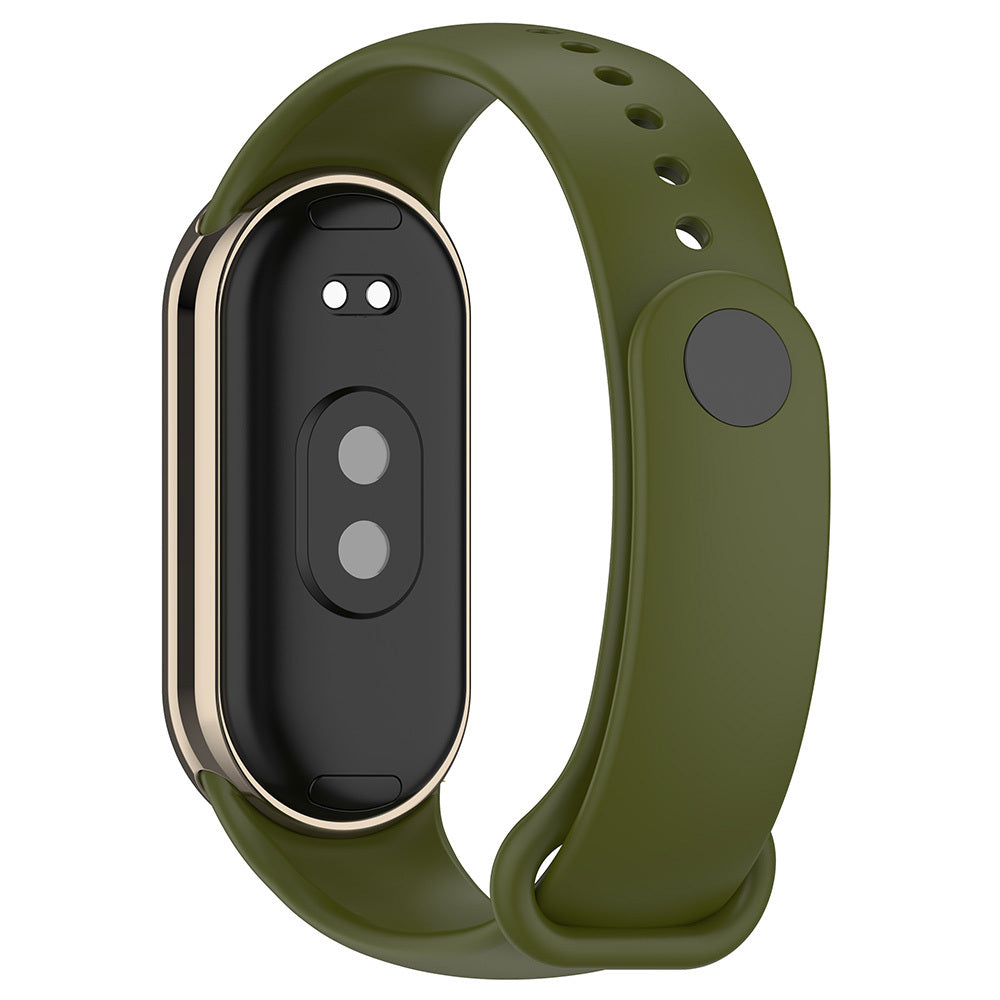 Xiaomi Mi Band 9 Serisi Klasik Kordon Silikon Strap Kayış Kum Pembe