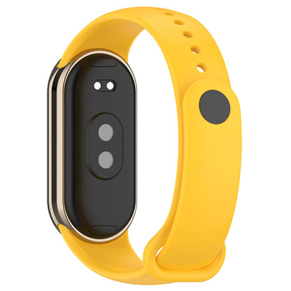 Xiaomi Mi Band 9 Serisi Klasik Kordon Silikon Strap Kayış Kum Pembe