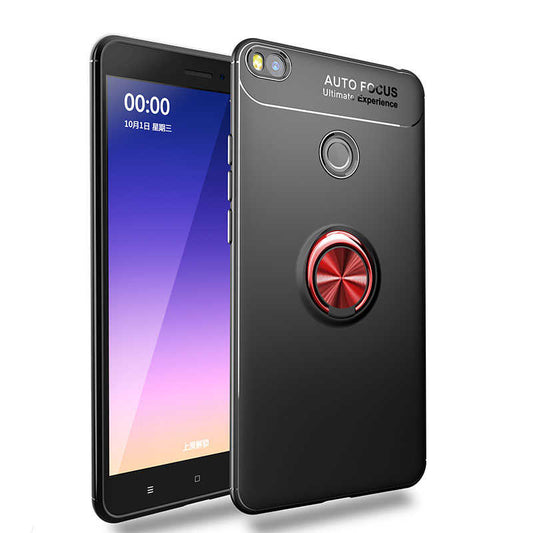 Xiaomi Mi Max 2 Kılıf Zore Ravel Silikon Kapak Siyah-Kırmızı