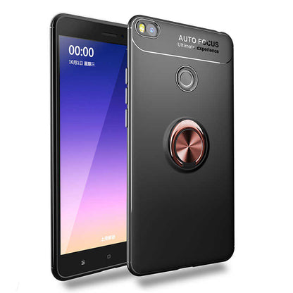 Xiaomi Mi Max 2 Kılıf Zore Ravel Silikon Kapak Siyah-Rose Gold