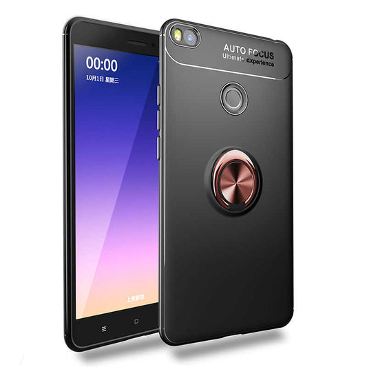Xiaomi Mi Max 2 Kılıf Zore Ravel Silikon Kapak Siyah-Rose Gold