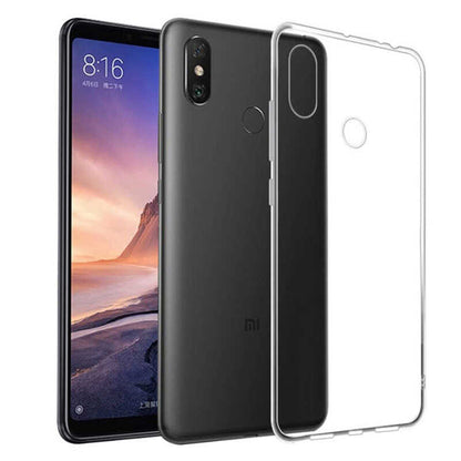 Xiaomi Mi Max 3 Kılıf Zore Süper Silikon Kapak Renksiz