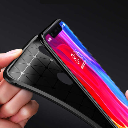 Xiaomi Mi Max 3 Kılıf Zore Negro Silikon Kapak Kahverengi