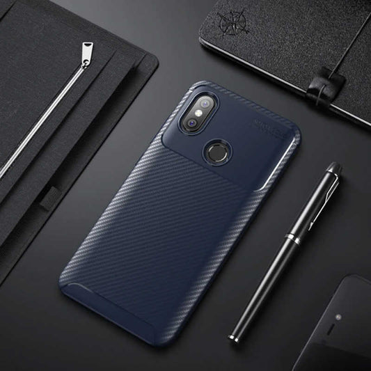 Xiaomi Mi Max 3 Kılıf Zore Negro Silikon Kapak Lacivert