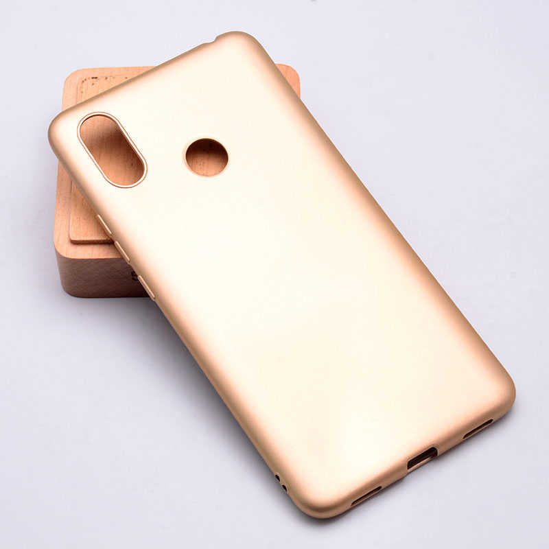 Xiaomi Mi Max 3 Kılıf Zore Premier Silikon Kapak Gold