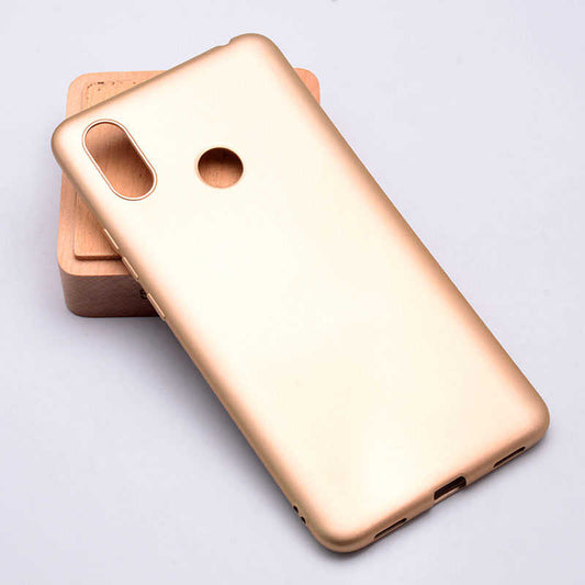 Xiaomi Mi Max 3 Kılıf Zore Premier Silikon Kapak Gold