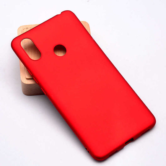 Xiaomi Mi Max 3 Kılıf Zore Premier Silikon Kapak Kırmızı